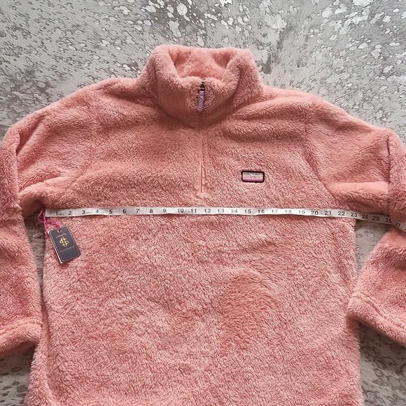 Simply Southern Peach Classic Sherpa Pullover NWT SzXL - Picture 5 of 10